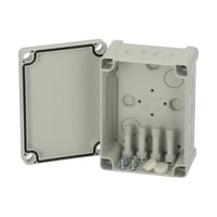 Montagekasse ABS med M-udslag, 130x95x65 mm