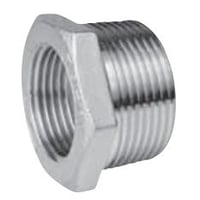 Nippelmuffe 1" x 3/8", stbt, rustfri AISI 316 - Damstahl