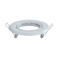 2 stk. MR16 eller GU10 Downlight kit, Hvid, Hul: Ø7 cm, Mål: Ø9,3 cm - Fatning : Uden fatning
