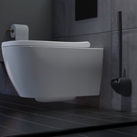 Sanimaid Copenhagen toiletb?rste, inkl. v?gholder, sort