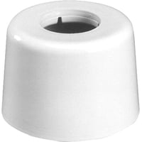 Primeo roset 32 mm, høj, hvid plast