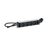 Lanview 10" PDU 4 udtag aluminium 2 m kabel