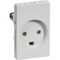 LK FUGA, Stikkontakt med jord, 1 modul, lysegr - Lauritz Knudsen
