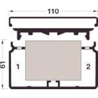 Kanalbund FB 60110/1 PH, perlehvid – Hager – 2 meter