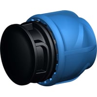 iJOINT plastfitting - Slutmuffe m. kompressionskobling, 90 mm