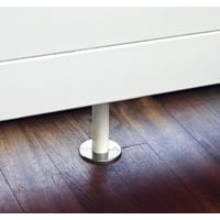 Click-One-Two Rustfri Roset til Radiator 27,5 mm - Børstet Stål