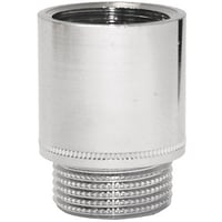 Forkromet messing haneforlnger, ?" x ?", 50 mm - KK Sourcing