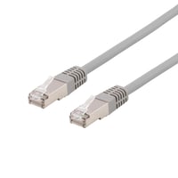 DELTACO U/FTP Cat6a patchkabel, LSZH (Low smoke zero halogen), 1,5m, g