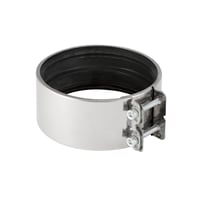 Geberit MAGE kromstålskobling, DN70, 75/7678 mm, til plast- og støbejernsrør