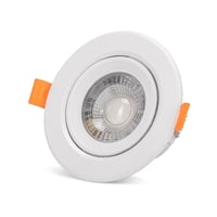 7W 10 cm LED indbygningsspot, hul: 8 cm, indbygget driver, ikke dmpbar, varm hvid (3000K)