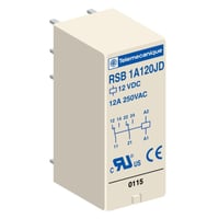 Stikbensrel 1C/O, 12A, 12VDC - Schneider Electric