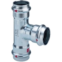 Prestabo T-stykke, 22 mm, forzinket stl - Viega billede