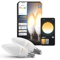 Philips Hue E14 LED-pre, kerte, B39, White Ambiance (2-pak)