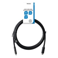 USB 3.2 Gen 1 kabel, USB-C - USB-C, 5A EPR, 2 meter, sort - Deltaco billede