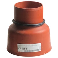 Uponor 110 mm PP-overgang til beton- og lerspids, med gummiring, lang