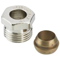 Se Danfoss klemringsfittings - Koblingsst med trykskrue, 12 mm x " (12 mm stl- og kobberrr) hos WATTOO.DK