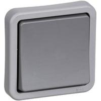 LK OPUS 74, Korrespondance afbryder med sljfeklemme, 1 modul, mrkegr (industri version) - Lauritz Knudsen