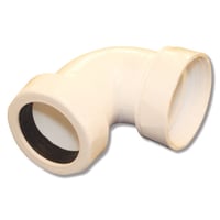 Badekarvinkel, 1 1/2" x 32 mm, hvid plast billede