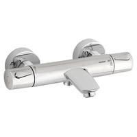 Silhouet kar/brus termostat krom. Inkl. rossetter