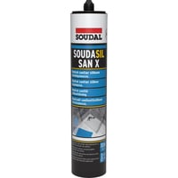 Sanitetssilikone fugemasse, 300 ml, sort - Soudal
