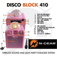 vrige Party bluetooth Speaker with Dome Light flashes on music
