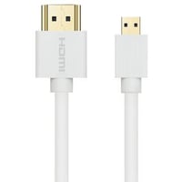 HDMI, micro HDMI kabel, slim, 1,5 meter, hvid