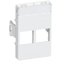 Billede af LK CLIC'LINE Dataudtag 1 modul, til 2 stk. LexCom RJ45 konnektor - hvid