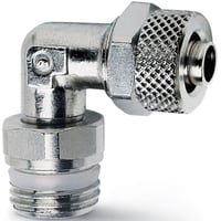 Push on fitting-swivel elbow, 6/4 tube - 1/4 thread, 1541 6/4-1/4 RAPID FITTING