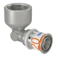 Uponor S-Press MLCP - Vinkelovergang 90 m. preskobling/muffe, 20 mm x "