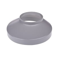Plastmo brøndkrave i grå med nedløb Ø75 x 130 mm