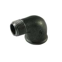 Vinkel 11/4” 90 mf/np sort