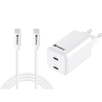 Sandberg AC oplader USB-C PD65W EU, 1,5 meter