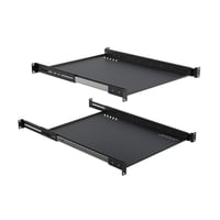 Lanview 19" udtrkshylde med justerbar sidearm sort