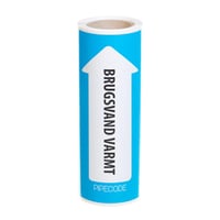 Rrmrke Pipecode brugsvand varmt, lysbl, 10 meter