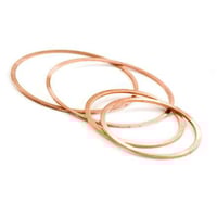 Kobberskive, 10 x 16 x 1,5 - Carsten Holm - 100 stk