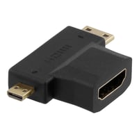 Billede af DELTACO HDMI adapter, HDMI FM to mini HDMI M and micro HDMI M