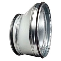 Eksentrisk reduktion 160-100 mm, nippel/nippel, lngde 115 mm