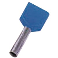 Isoleret dobbelt terminalrr, bl 2x2,5mm2, L=10mm
