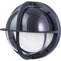 Skotlampe TOBI med halvskrm, E27, antracit billede