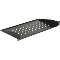 Lanview 19" 1U fast hylde 250 mm dybde sort