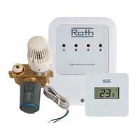 RTL ventil med trdls regulering, rumtermostat med display