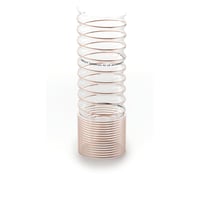SUPERFLEX PU LR COMP. komprimeret klar PU slange med stålspiral lgd 6 meter Ø 125 mm Vakuum: 8 % Tem - (6 meter)