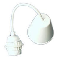 Pendeloph?ng med fatning E27, 1,5 meter, hvid