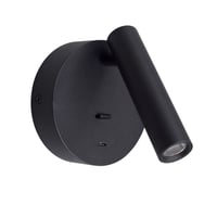 LEDlife lselampe, sort, 2,5W, RA90, til vgmontering, 3000K