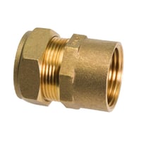 Kompressions muffe, messing, 10mm, 1/4"