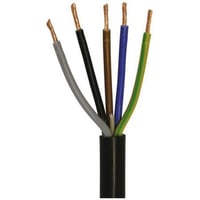 Ledning 5G2,5 H05VV-F, sort, 50 meter - 50 meter