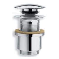 1.1/4″ push-up bundventil uden overlb, cylinder krom