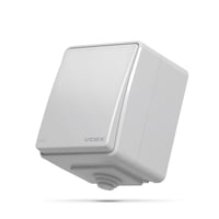 Udendrs 1-kanals afbryder - IP65, 73x63mm, gr