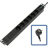 Lanview 19" 1U PDU 6 udtag med LED-indikator