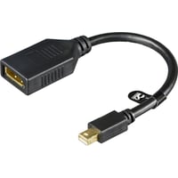 DELTACO DisplayPort-adapter, Mini DisplayPort 20-pin han til DisplayPo